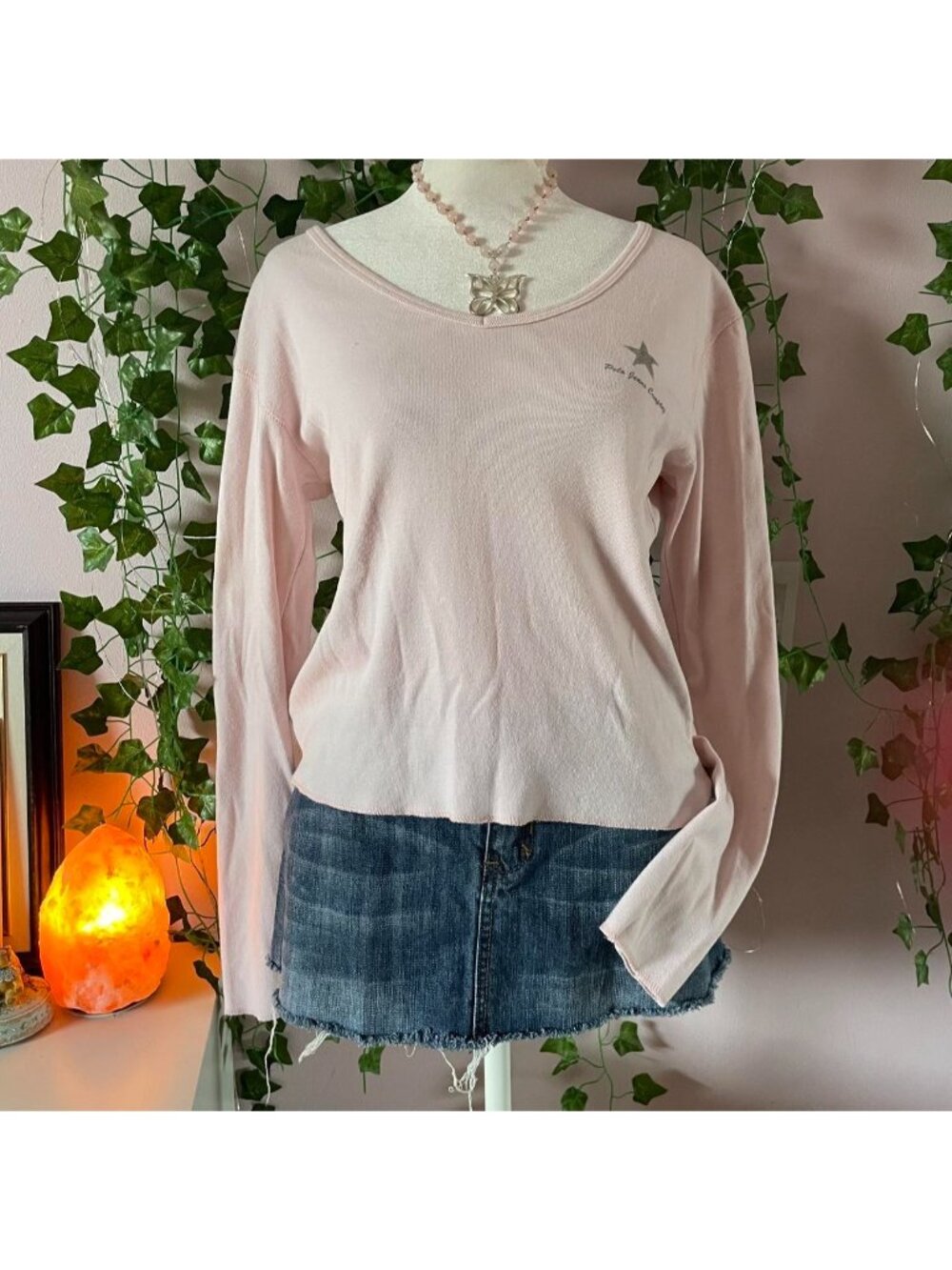 Vintage Polo Ralph Lauren Pink long sleeve top with star detail